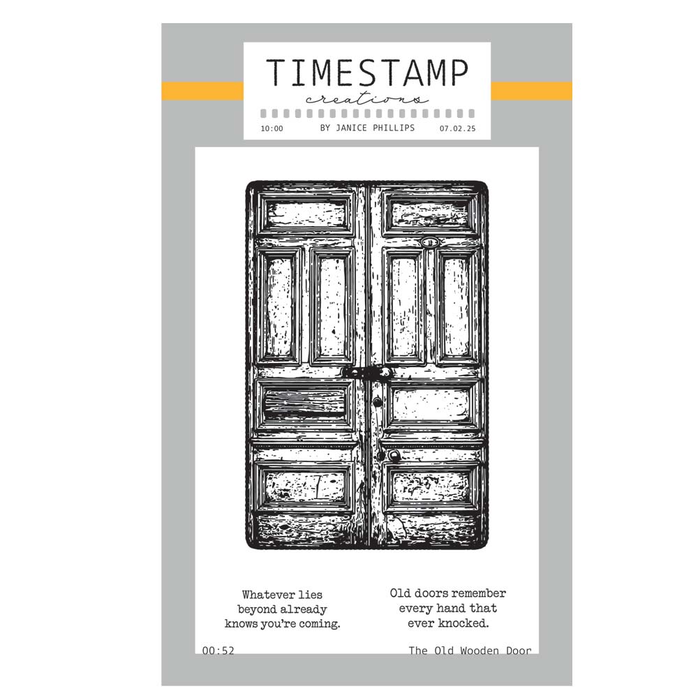 Timestamp Creations by Janice Phillips - The Old Wooden Door A6 Stamp Set