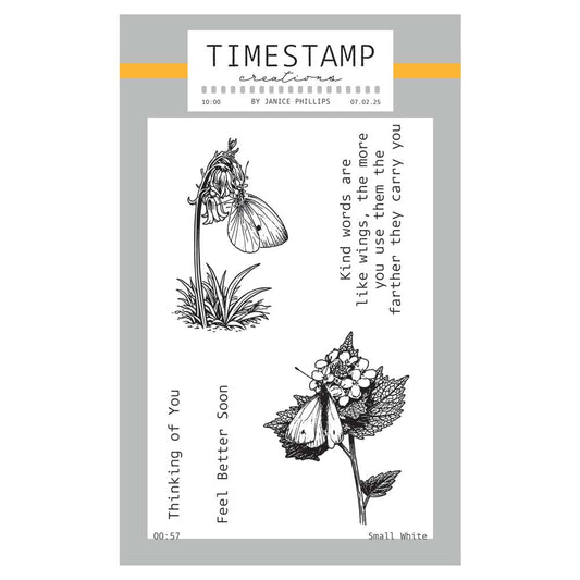 Timestamp Creations by Janice Phillips - Small White A6 Stamp Set