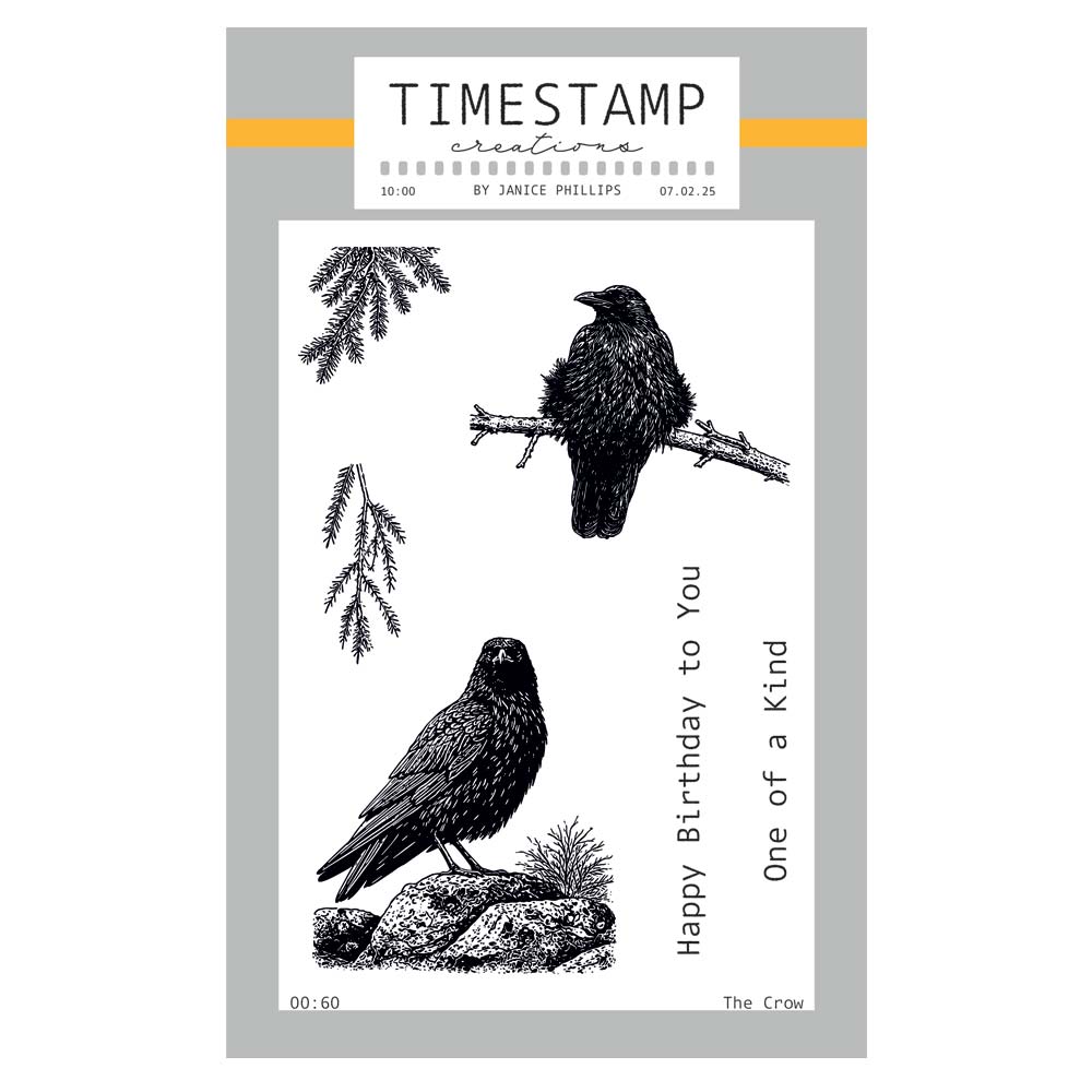 Timestamp Creations by Janice Phillips - The Crow A6 Stamp Set