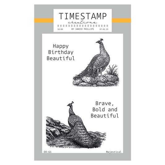 Timestamp Creations by Janice Phillips - Majestical A6 Stamp Set