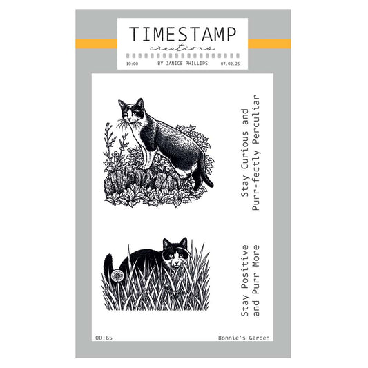 Timestamp Creations by Janice Phillips - Bonnie's Garden A6 Stamp Set