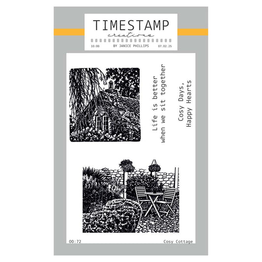 Timestamp Creations by Janice Phillips - Cosy Cottages A6 Stamp Set