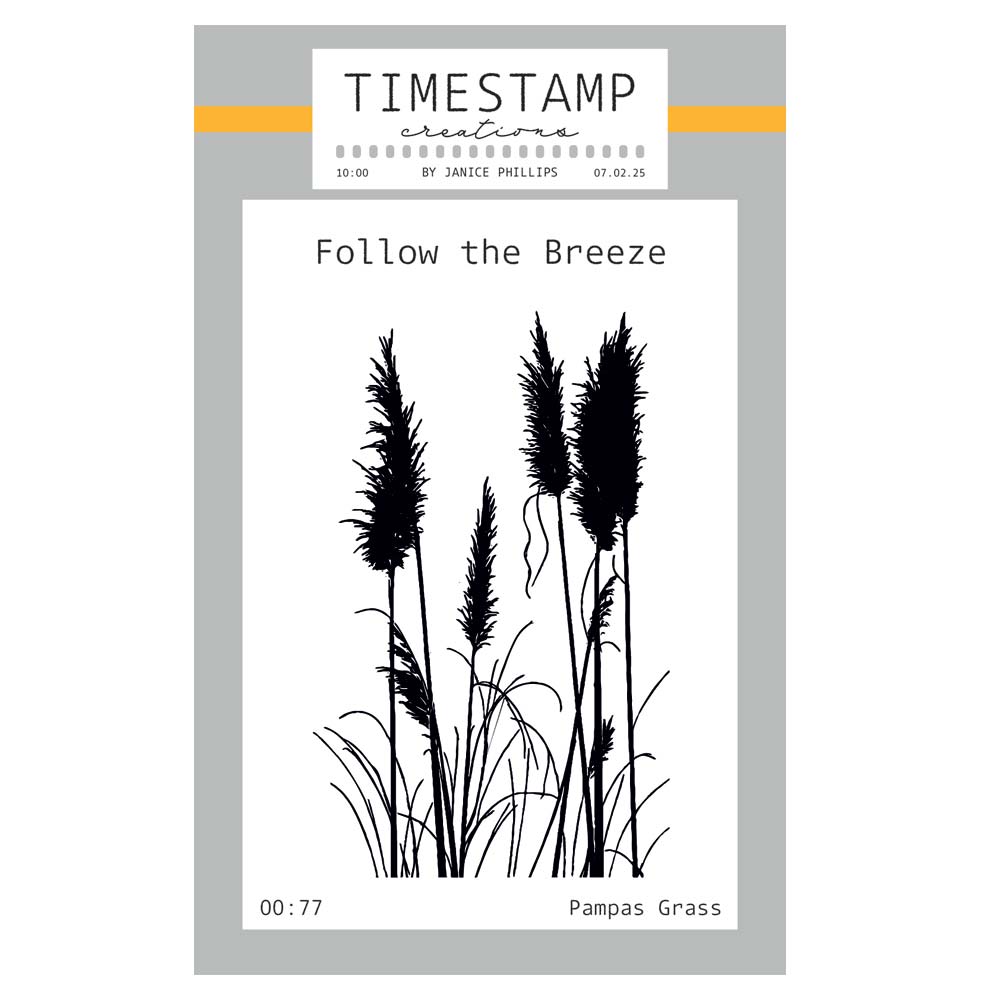 Timestamp Creations by Janice Phillips - Pampas Grass A7 Stamp Set