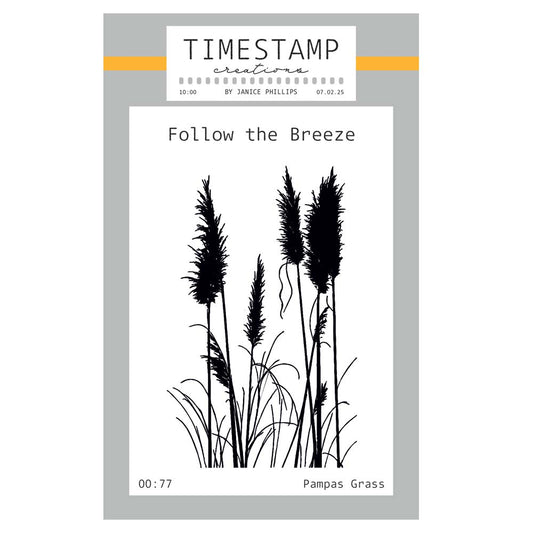 Timestamp Creations by Janice Phillips - Pampas Grass A7 Stamp Set