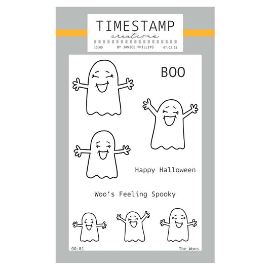Timestamp Creations by Janice Phillips - The Woos A6 Stamp Set