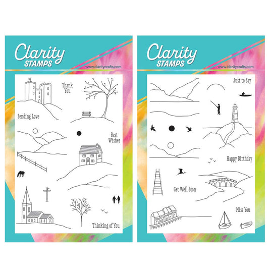 Mini Landscapes A6 Stamp Duo