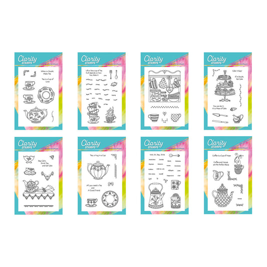 Linda's Time for Tea, Coffee & Cake A6 Stamp & Mask Collection