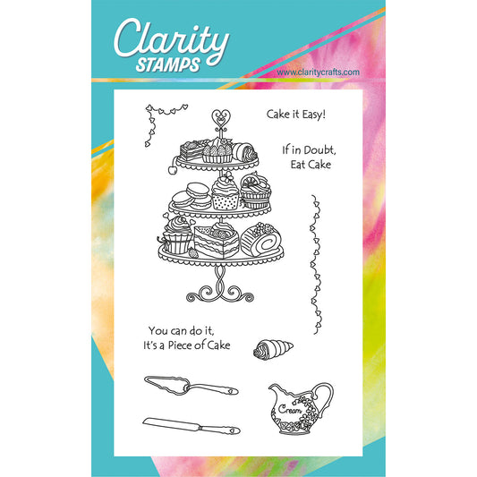 Linda's Piece of Cake A6 Stamp & Mask Set