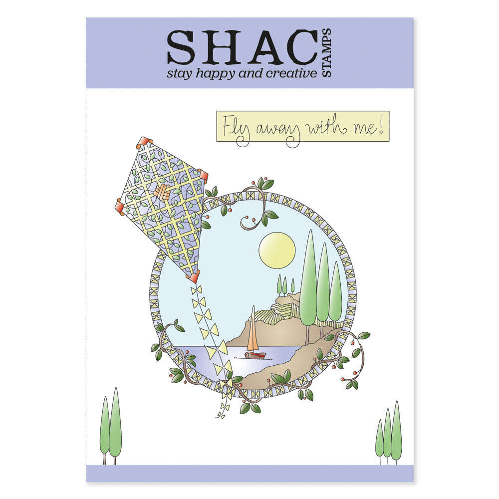 Barbara's SHAC Kite Doodle A5 Stamp & Mask Set