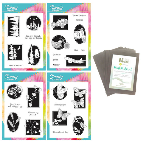 Just Silhouette Framers A5 Stamp Collection & A6 Blank Masks