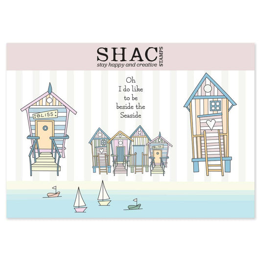 Barbara's SHAC Beach Huts A5 Stamp & Mask Set
