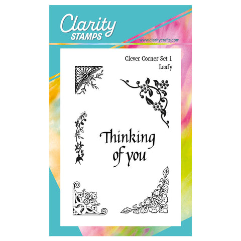 Clever Corners Set 1 - Leafy A6 Stamp Set