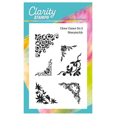 Clever Corners Set 2 - Honeysuckle A6 Stamp Set