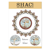Barbara's SHAC Autumn & Winter Mandala Rings A5 Stamp & Mask Set