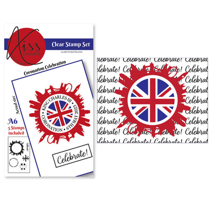 KISS by Clarity - Royal Celebration A6 Stamp & Postcard Set