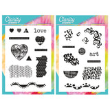 Love & Art - Grunge Elements A5 Stamp Duo