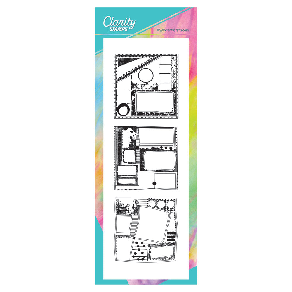 Bijou Grunge Layout Montage A4 Slim Stamp Set