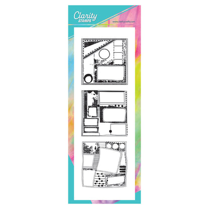 Bijou Grunge Layout Montage A4 Slim Stamp Set