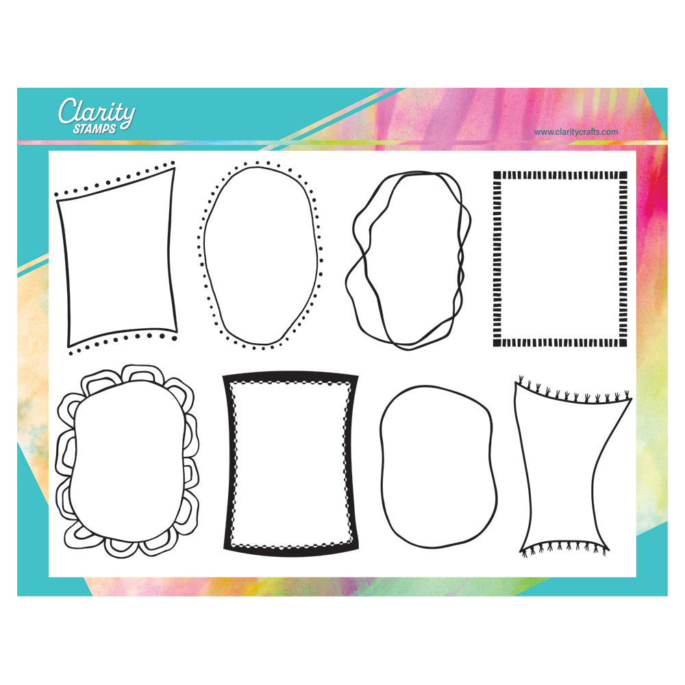 Funky Frames A4 Stamp & Mask Set