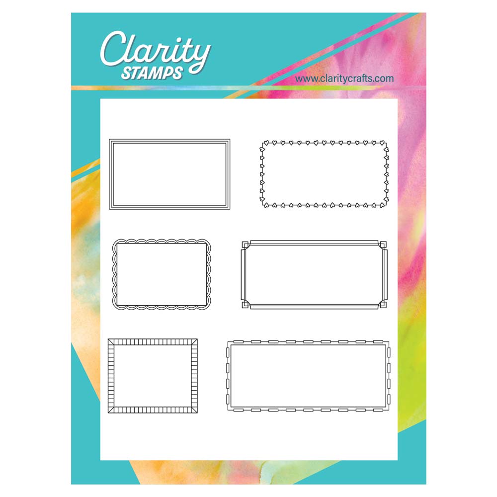 Bijou Statement Sentiments Frames A6 Stamp Set