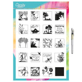 Dippy Toe Lady & Company Sampler A4 Stamp Set + FREE White Gel Pen!