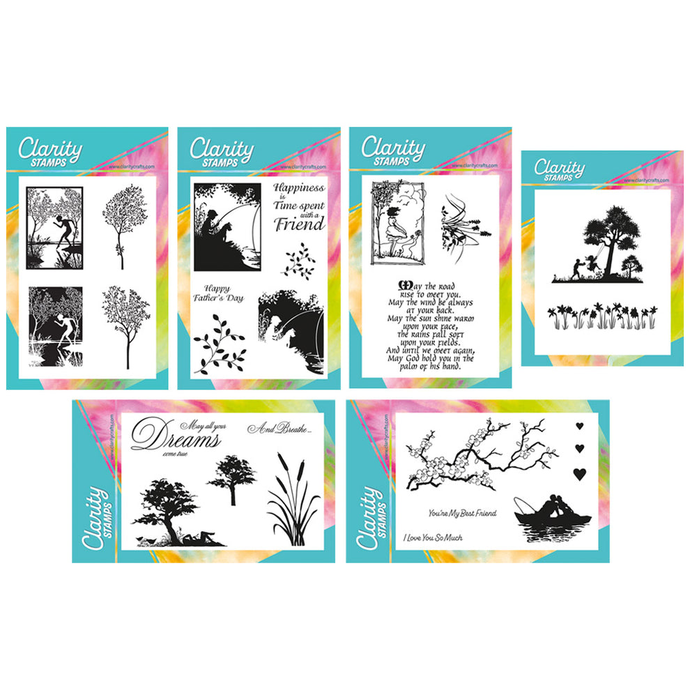 Dippy Toe Lady & Company A6 & A6 Square Stamp Collection + FREE White ...