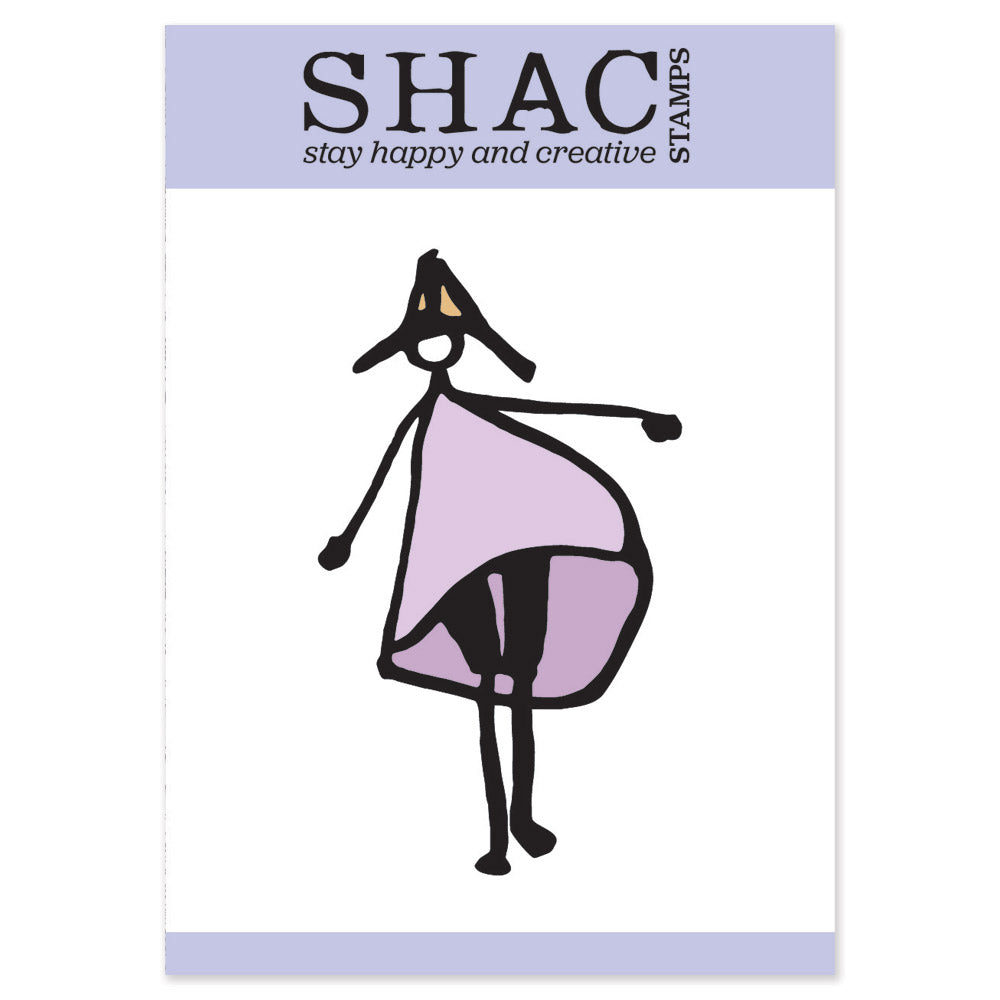 Barbara's Big SHAC Girl A7 Stamp Set