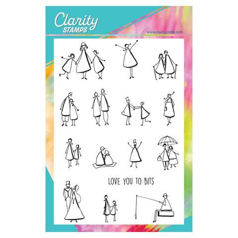 Barbara's Triangle People A6 Stamp Set