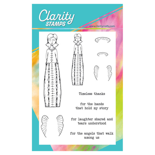 Celeste - Friends, Sisters & Angels A6 Stamp & Mask Set