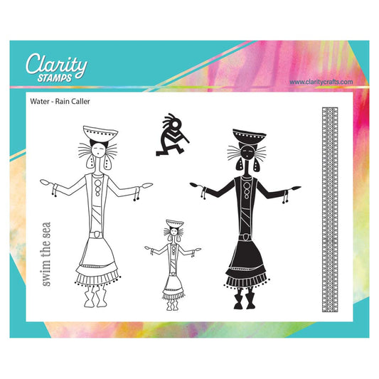 Hopi Dancers - Water - Rain Caller A6 Stamp Set