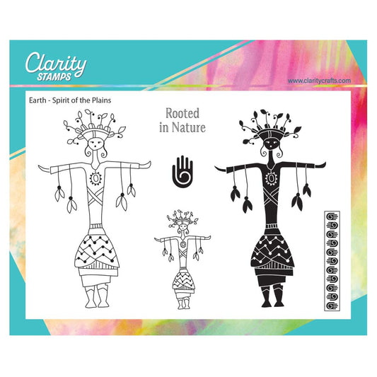 Hopi Dancers - Earth - Spirit of the Plains A6 Stamp Set