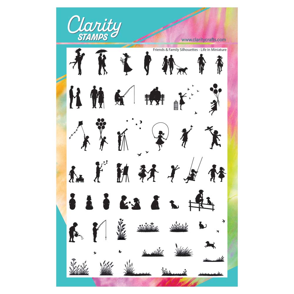 Friends & Family Silhouettes - Life in Miniature A5 Stamp Set