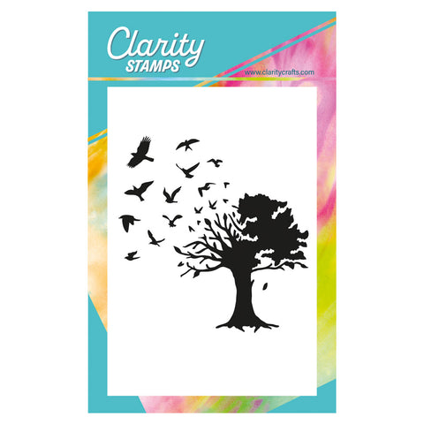 Bird Tree A6 Stamp