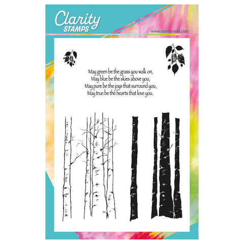 Birch Trees - Two Way Overlay A5 Stamp Set