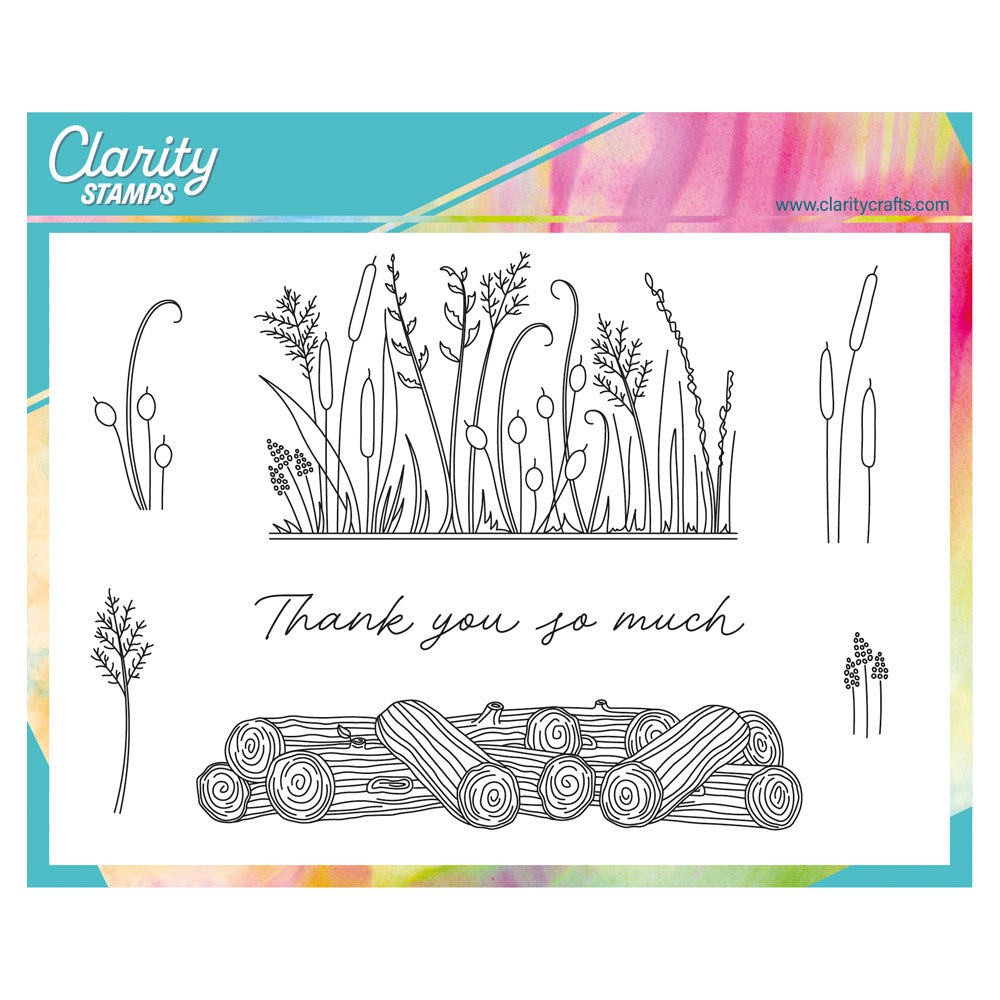 Honesty & Logs A6 Stamp & Mask Set