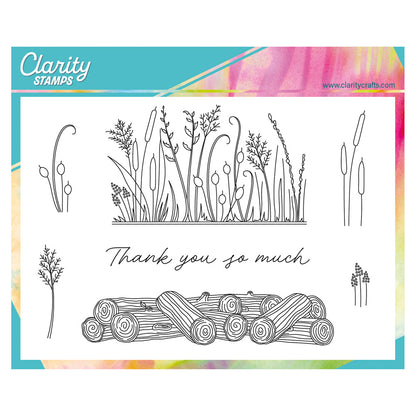 Honesty & Logs A6 Stamp & Mask Set