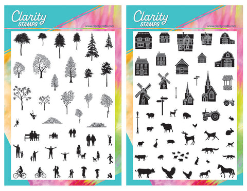 Wee Collage A5 Stamp Duo