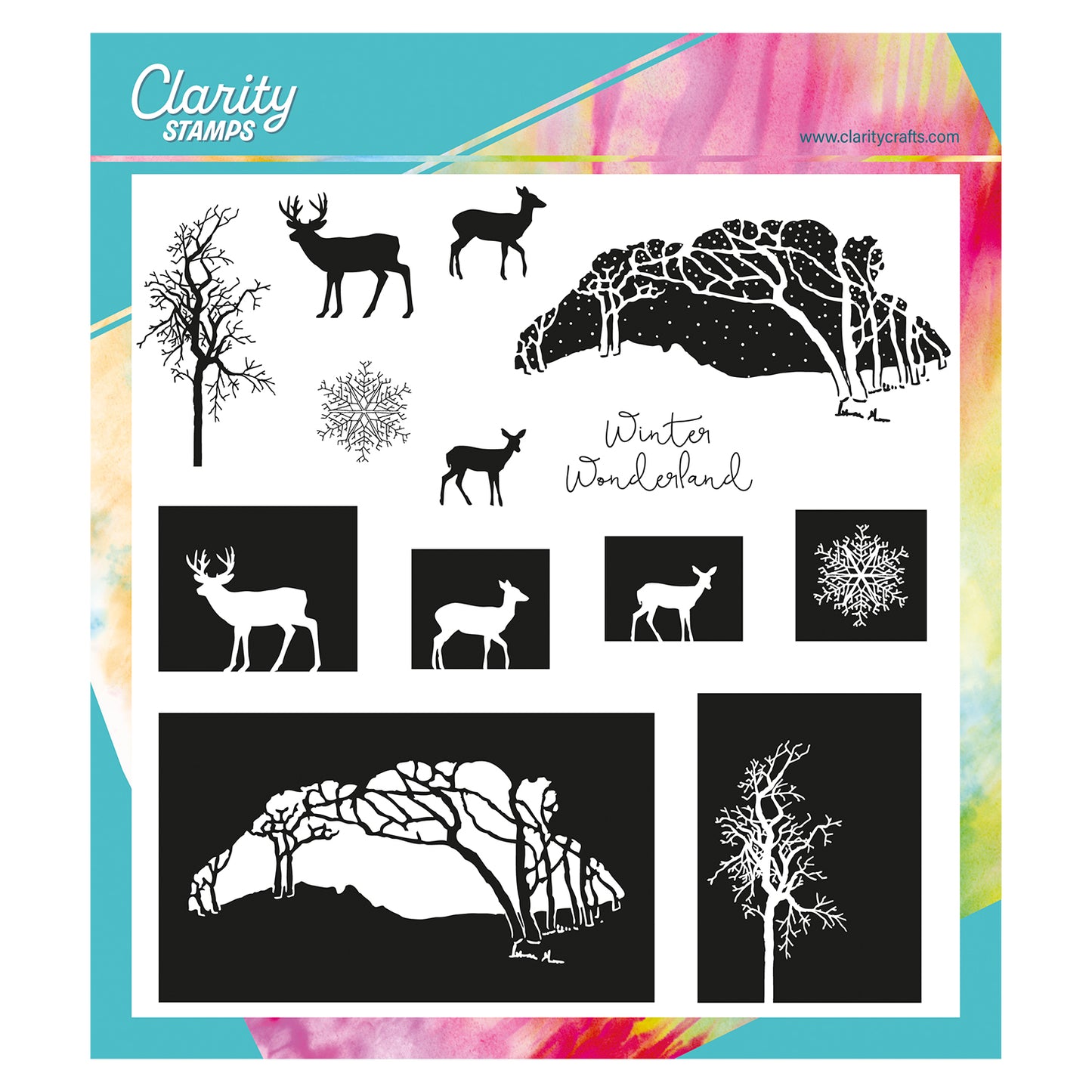 Winter Wonderland A4 Square Stamp Set