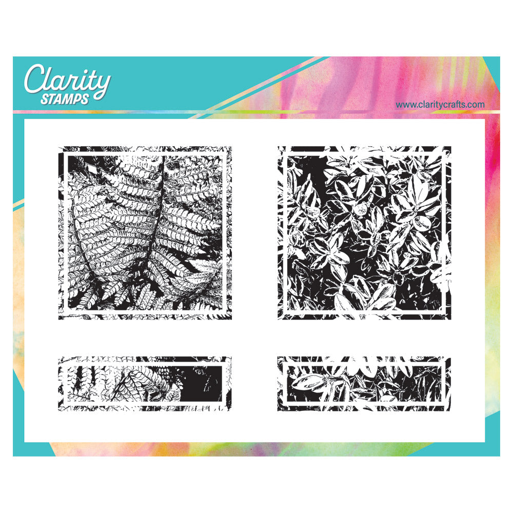 Bijou Leafy Backdrop A6 Stamp Set