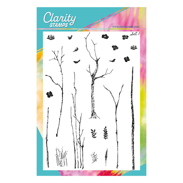 Barbara's Branches, Twigs & Sprigs Set 1 A5 Stamp Set – Clarity Crafts