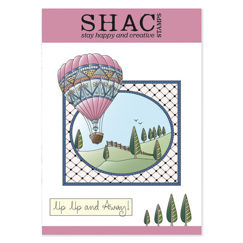 Barbara's SHAC Hot Air Balloon Doodle A5 Stamp & Mask Set