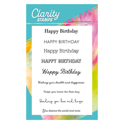 Occasions Sentiments - Happy Birthday A6 Stamp Set
