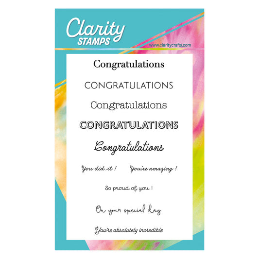 Occasions Sentiments - Congratulations A6 Stamp Set