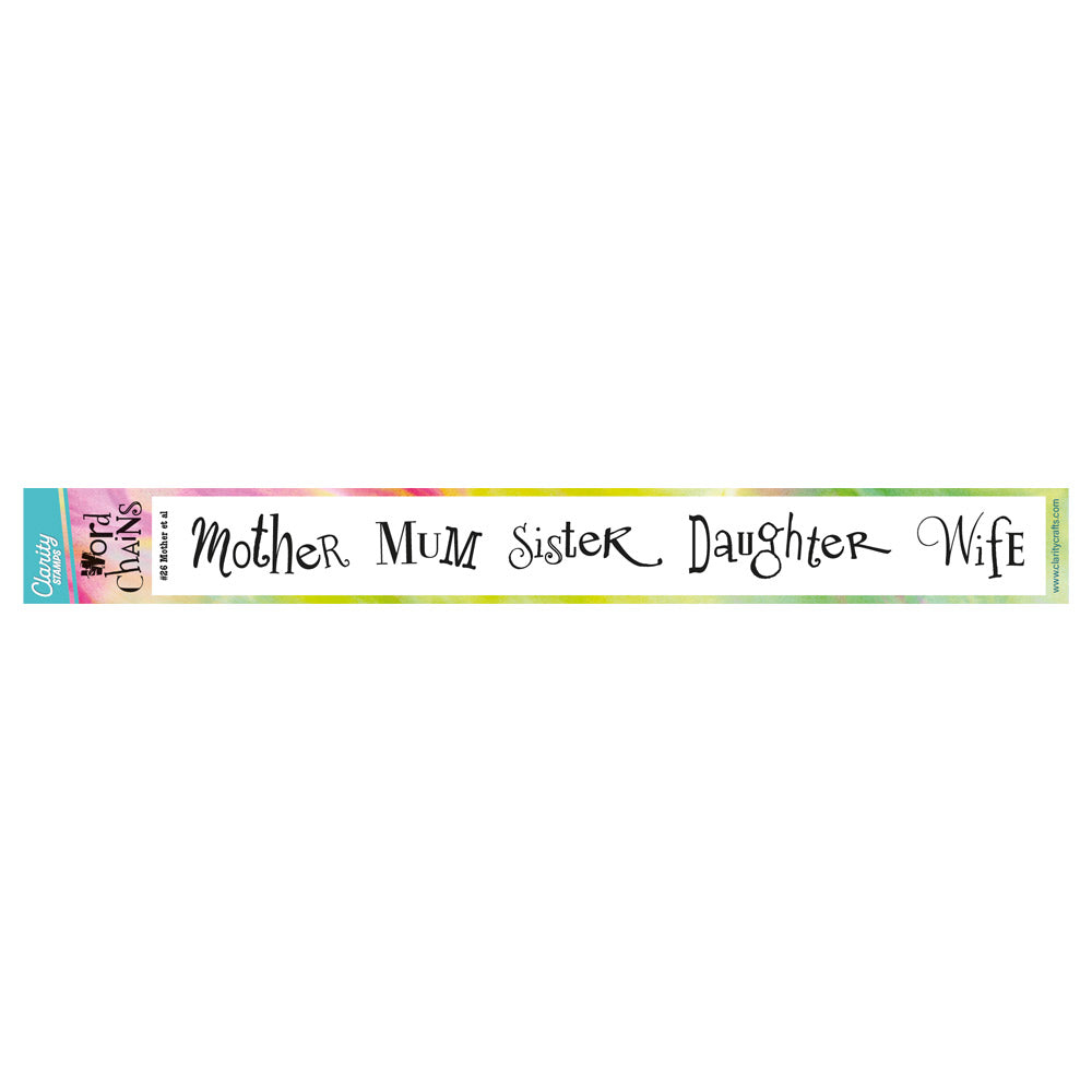 Word Chain 26 - Mother et al Stamp Set