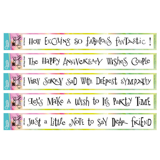 Word Chains 21-25 Stamp Collection