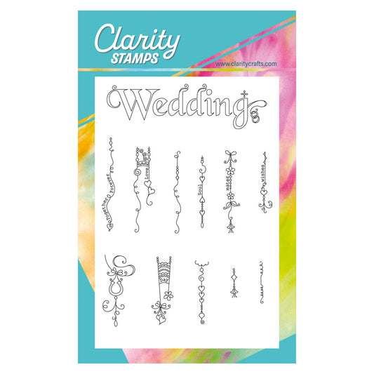 Linda's Bijou Wedding Dangles A6 Stamp Set