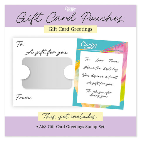 Jazz's Gift Voucher Greetings A6 Square Stamp Set