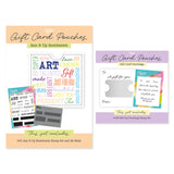 Jazz's Voucher Pouch Sentiments & Greeting A5 & A6 Stamp & Mask Duo