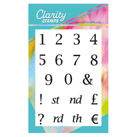 Letterbox Numbers A7 Stamp Set