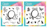 Joy & Thank You Framer A5 Square Stamp & Mask Set Duo